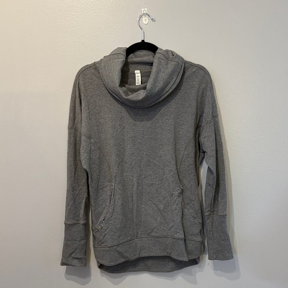 lululemon athletica Gray Cowl Neck Sweater
